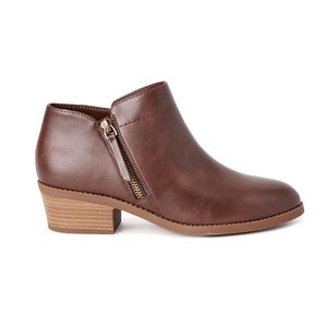 Zipper Ankle Boot